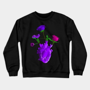 the heart of the rose flower Crewneck Sweatshirt